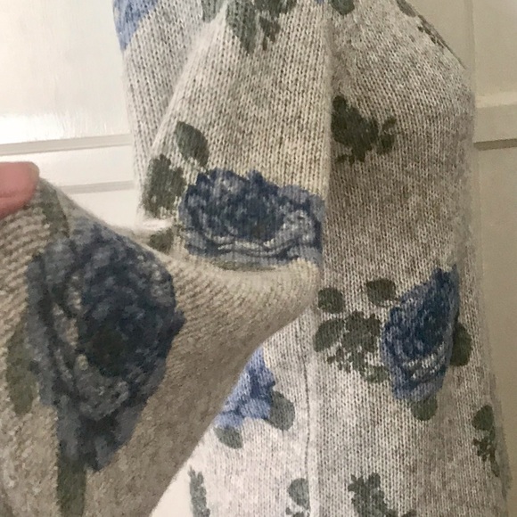 LUCKY BRAND Los Angeles sz.S/P blue rose sweater, Cotton wool blend, feminine - Picture 8 of 8